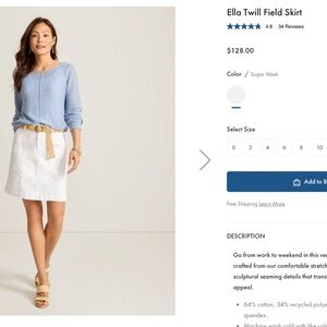 Tommy Bahama Ella Twill Field Skirt